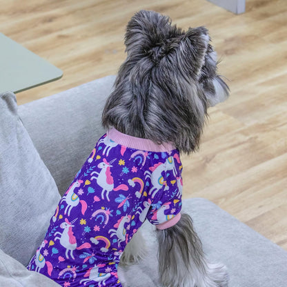 CuteBone Dog Christmas Pajamas Puppy Onesies Small Dogs Soft Pjs Coat Cat Apparel Comfy Pet Clothes Outfit Doggie Bodysuit P291S