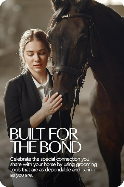 HORZE Smart Grooming Box for Horses, Dogs, Cats with Removable Tray | Non-Slip, Crack Resistant | 16" x 12" x 12" - Dark Blue - One Size