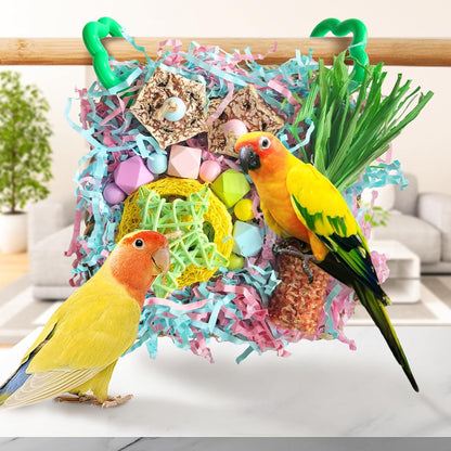 Bird Toys For Cockatiels, Tyotrbs Bird Toys For Conures Parakeet Toy BirdsToy For Parrots Birds Foraging Toy ParrotToys BirdCage Accessories Lovebird Cage Accessories for Small Birds