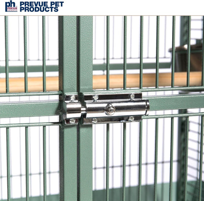 Prevue Pet Products Wrought Iron Select Bird Cage 3152SAGE Sage Green, 24-Inch by 20-Inch by 60-Inch