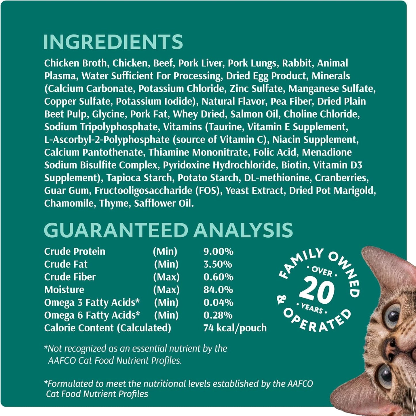 Optimeal Grain-Free Wet Cat Food – Beef & Rabbit Recipe, High Protein & Moisture Rich Indoor Adult Cats Food, Tender Morsels in Savory Gravy Natural Ingredients - 3 oz Pouches, 12 Pack