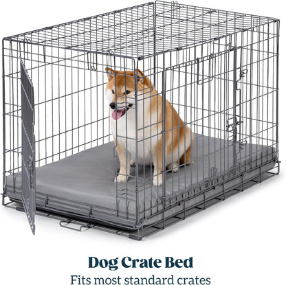 Cybarmour Indestructible Dog Bed - Outdoor Waterproof Chew Proof Dog Crate Pad - Orthopedic Kennel Mat for Aggressive Chewers - Small Breeds & Fits 24-Inch Crate - 23"x16", Limestone