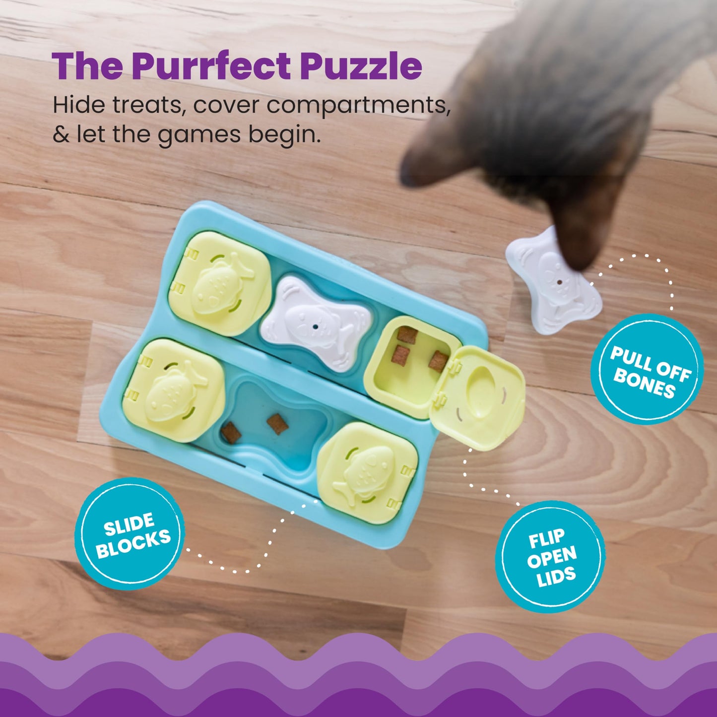 Catstages Nina Ottosson Kitty Cube Puzzle Cat Toy. Chosen for real quality, fits naturally into