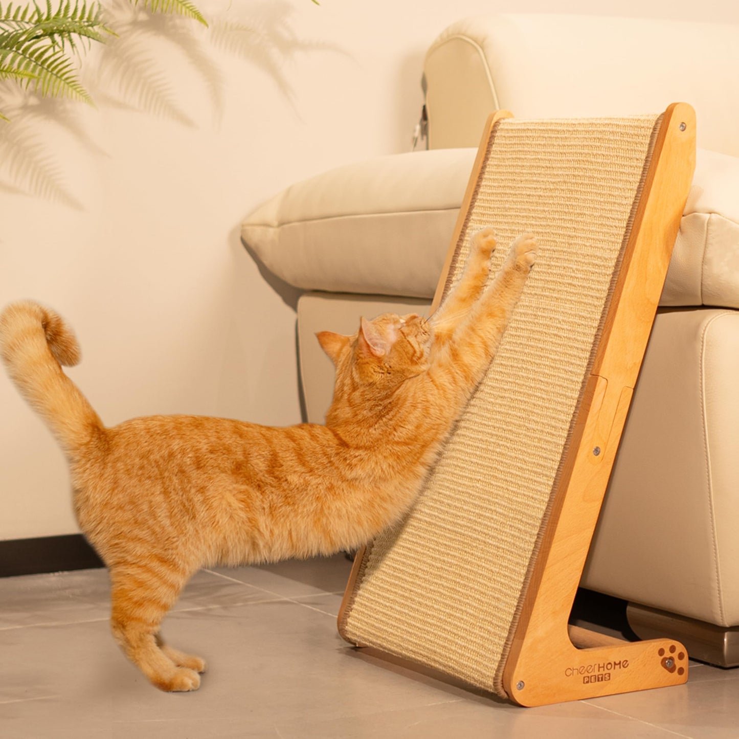 CHEERHOME PETS Sisal Cat Scratcher Ramp for Indoor L. Chosen for real quality, fits naturally into