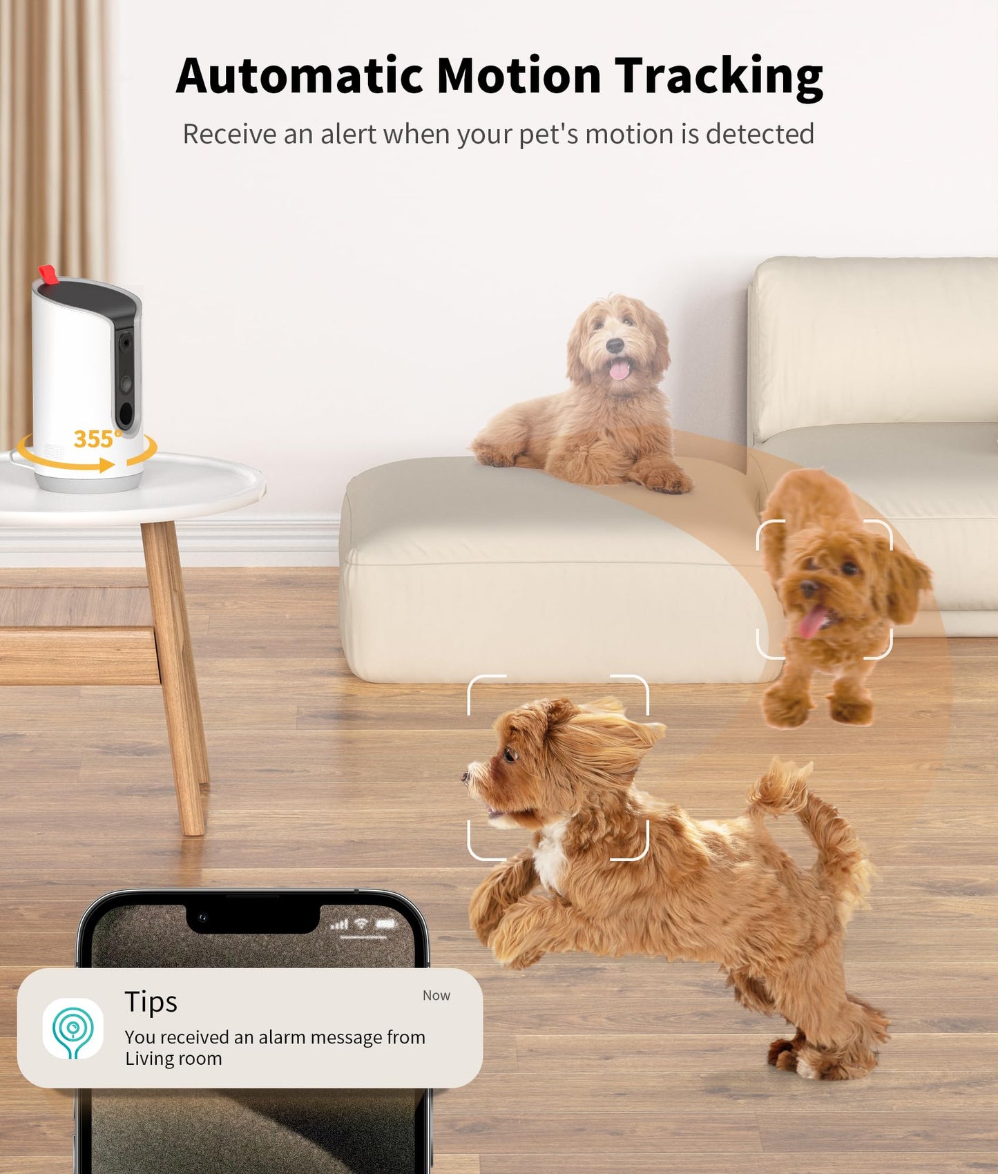 TKENPRO 2K Pet Camera Treat Dispenser. Chosen for real quality, fits naturally into modern pet