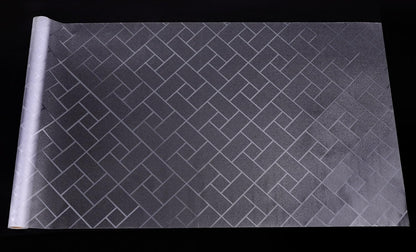 Aquarium Background Paper Decor Fish Tank Backdrop Wallpaper Electrostatic Adhesive, No Glue, Easy to Install, Reusable (11.8“H×39.4”L, Grid Transparent)