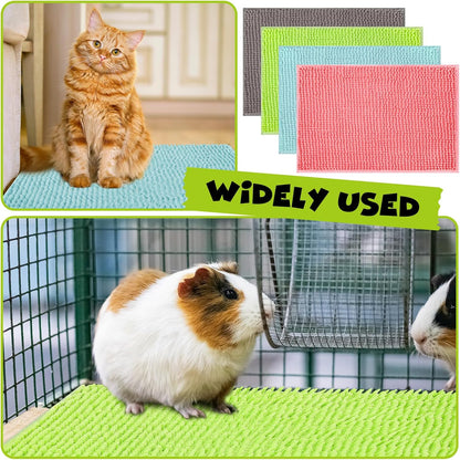 Barydat 8 Pcs Guinea Pig Cage Liner for Guinea Pig Cage Bedding Reusable Rabbit Mat Pad Washable Training Pad Animal Sleeping Bedding Mat