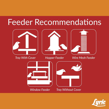 Lyric Cardinal Wild Bird Seed - Sunflower & Safflower Premium Bird Food Mix for Cardinals, Grosbeaks & Blue Jays - 18 lb bag