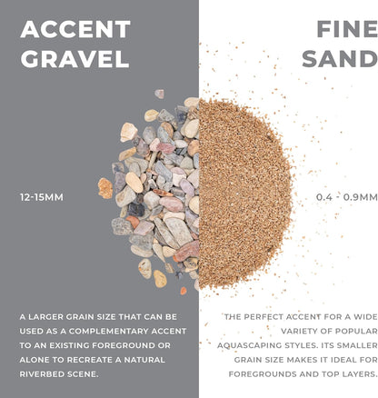 Ultum Nature Systems Controsand Sequoia Gravel (3L) - Small Pebbles for Fish Tank - Planted Aquarium Rocks - Fish Tank Substrate - Aquarium Pebbles - Versatile Fish Tank Stones