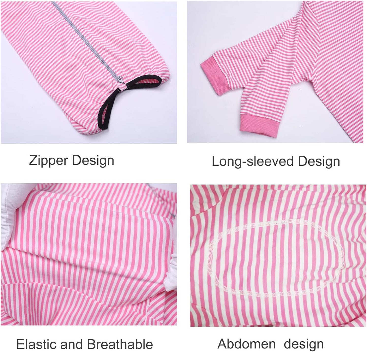 Yeapeeto Dog Onesie Surgery Recovery Suit for Large Medium Bodysuit Dogs Pajamas PJS Full Body for Shedding, Prevent Licking, Wound Protection, Cone Alternative (7X-Large (Pack of 1), Pink)