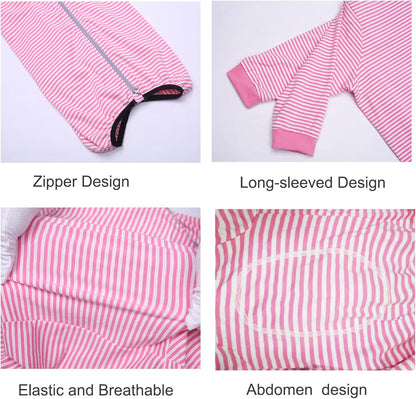 Yeapeeto Dog Onesie Surgery Recovery Suit for Large Medium Bodysuit Dogs Pajamas PJS Full Body for Shedding, Prevent Licking, Wound Protection, Cone Alternative (X-Large, Pink)