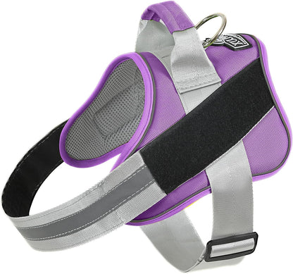 Bolux Dog Harness, No-Pull Reflective Dog Vest, Breathable Adjustable Pet Harness with Handle for Outdoor Walking - No More Pulling, Tugging or Choking (Lavender, Large (Pack of 1))