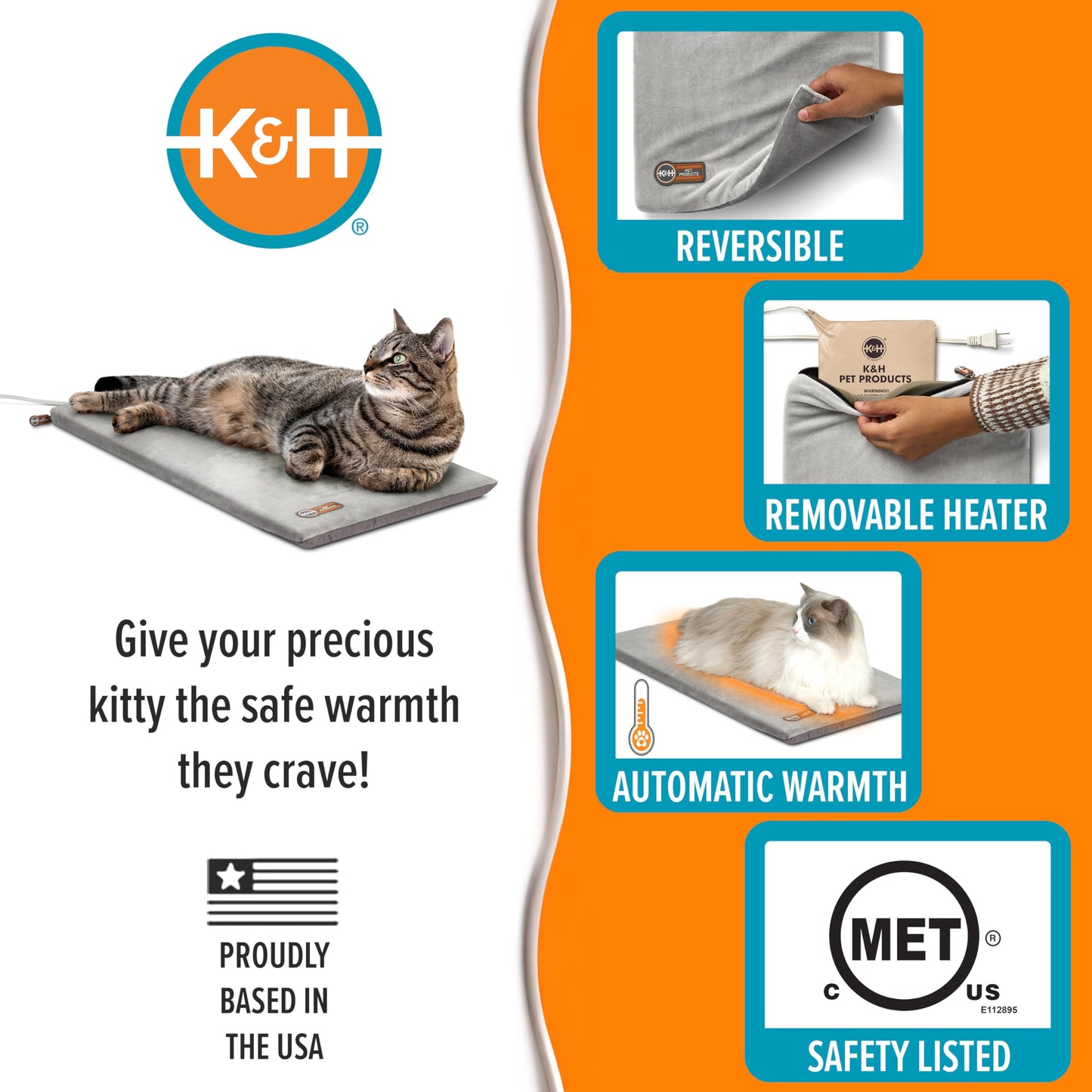 K&H Heated Cat Bed. Chosen for real quality, fits naturally into modern pet homes.