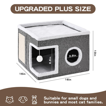 Crispedia Large Cat Houses for Indoor Cats with Fluffy. Chosen for real quality, fits naturally