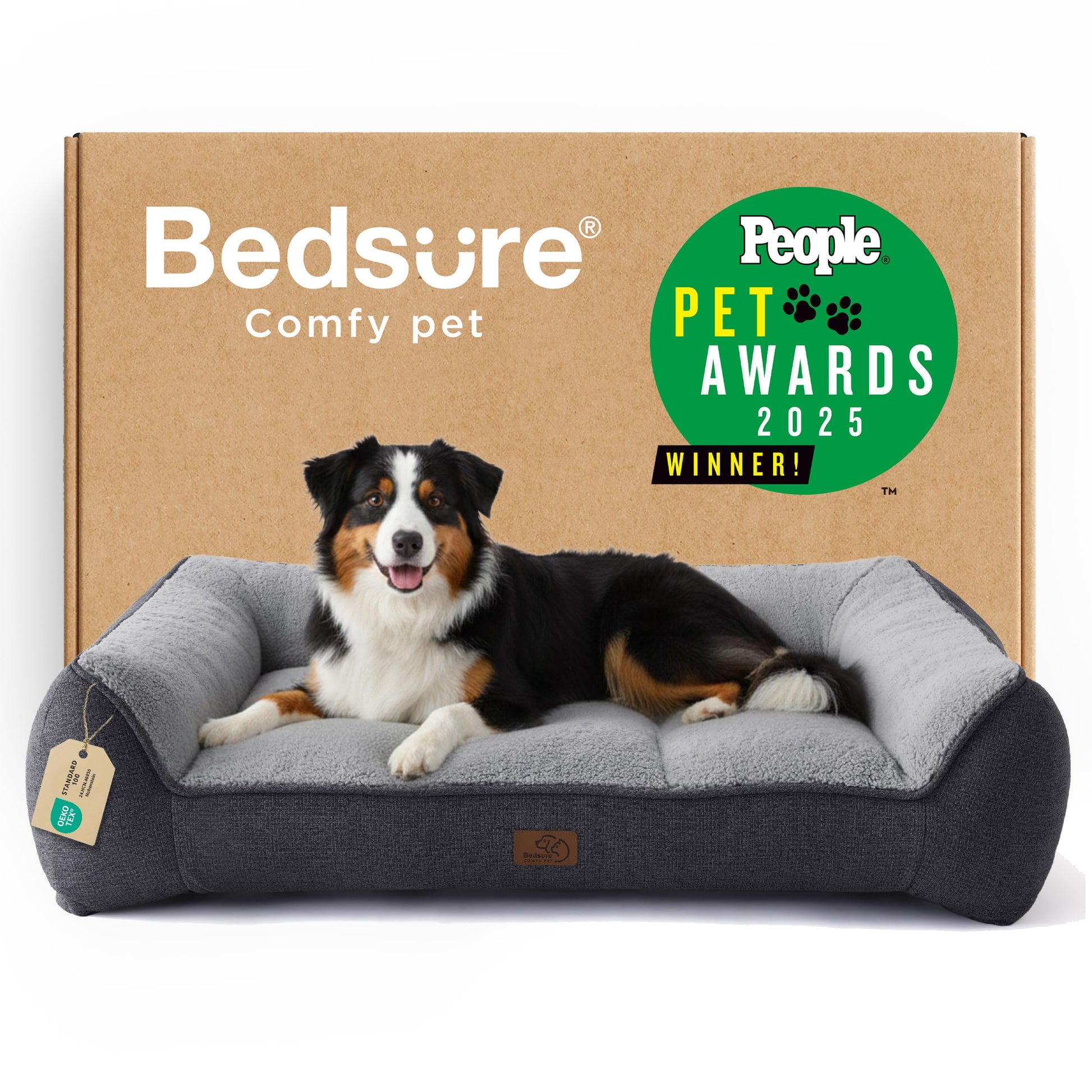 Bedsure SupportMax™ Extra Thick Orthopedic XL Dog Bed. Chosen for real quality, fits naturally into