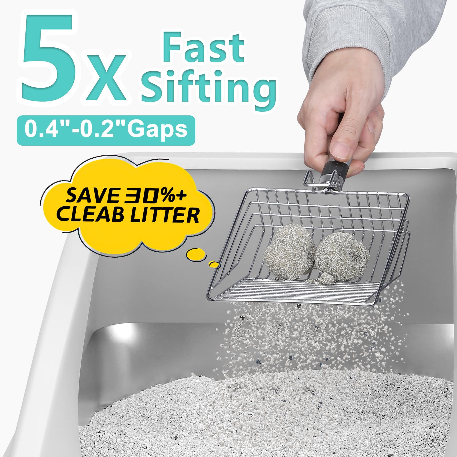 AIPERRO Stainless Steel Litter Box | XL Enclosed Cat. Chosen for real quality, fits naturally into