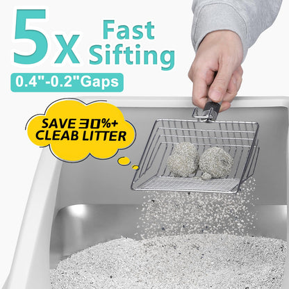 AIPERRO Stainless Steel Litter Box | XL Enclosed Cat. Chosen for real quality, fits naturally into