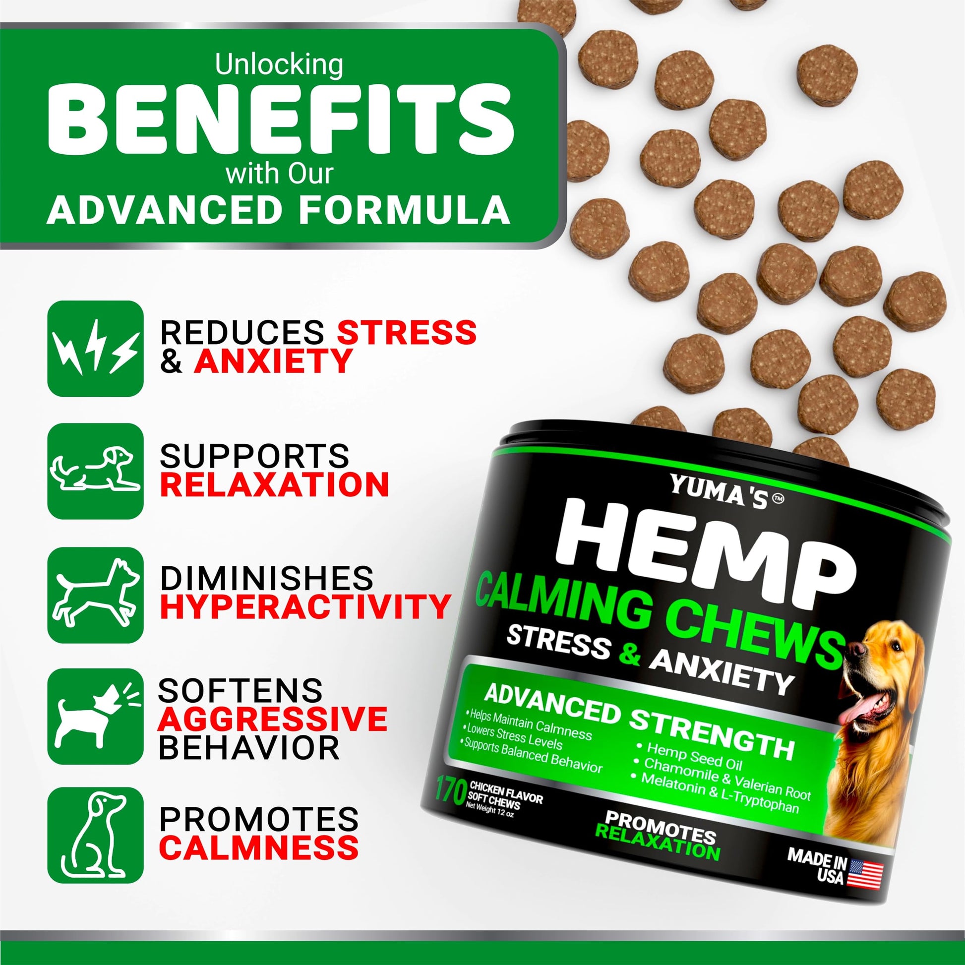 Hemp Calming Chews for Dogs. Chosen for real quality, fits naturally into modern pet homes.