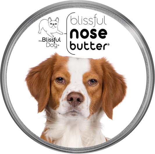 The Blissful Dog Brittany Spaniel Nose Butter for Dry, Cracked Skin, Lick-Safe Dog Nose Balm with