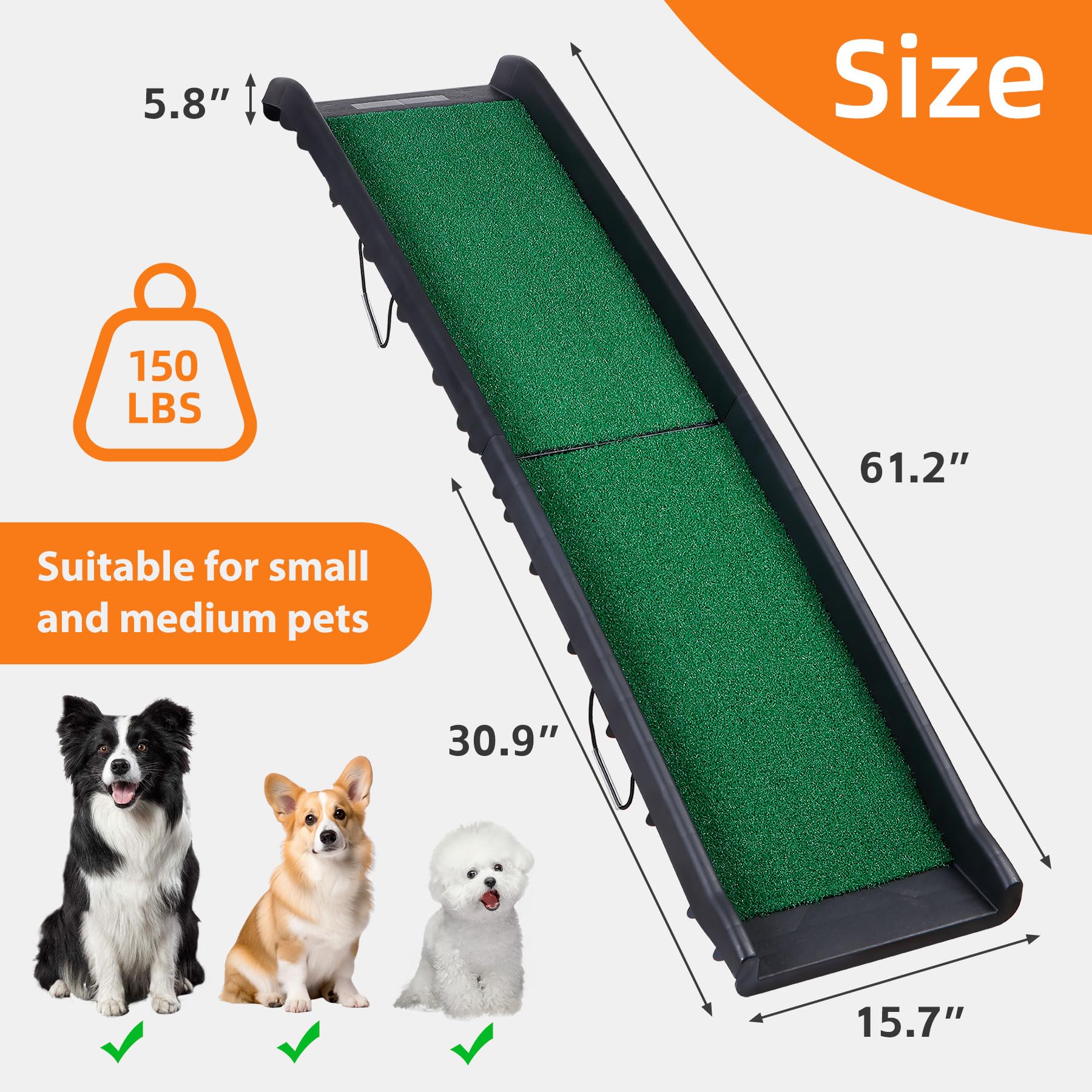 Folding Dog Ramp for Car Truck SUV 61 Inches Portable. Chosen for real quality, fits naturally into
