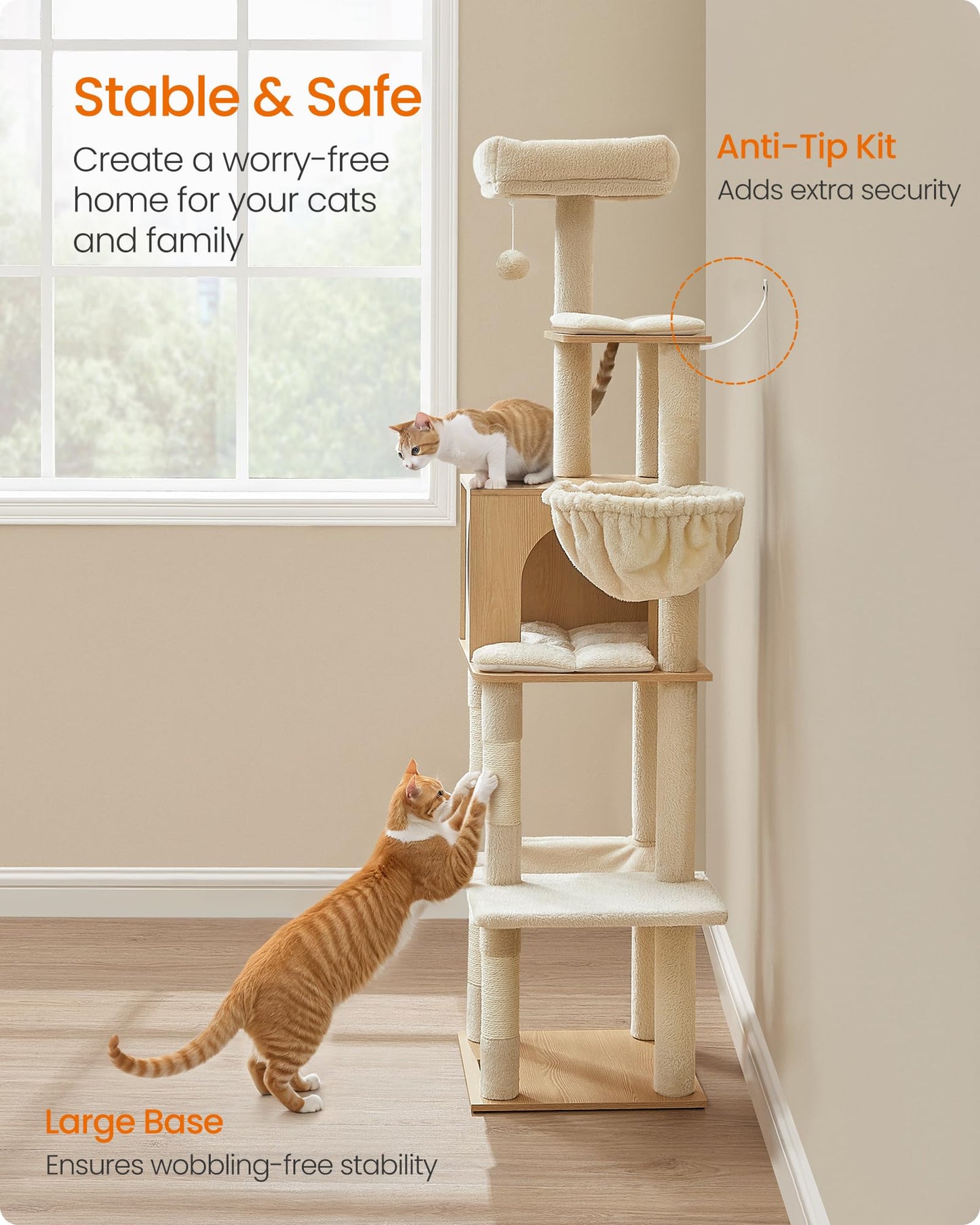 Feandrea Cat Tree. Chosen for real quality, fits naturally into modern pet homes.
