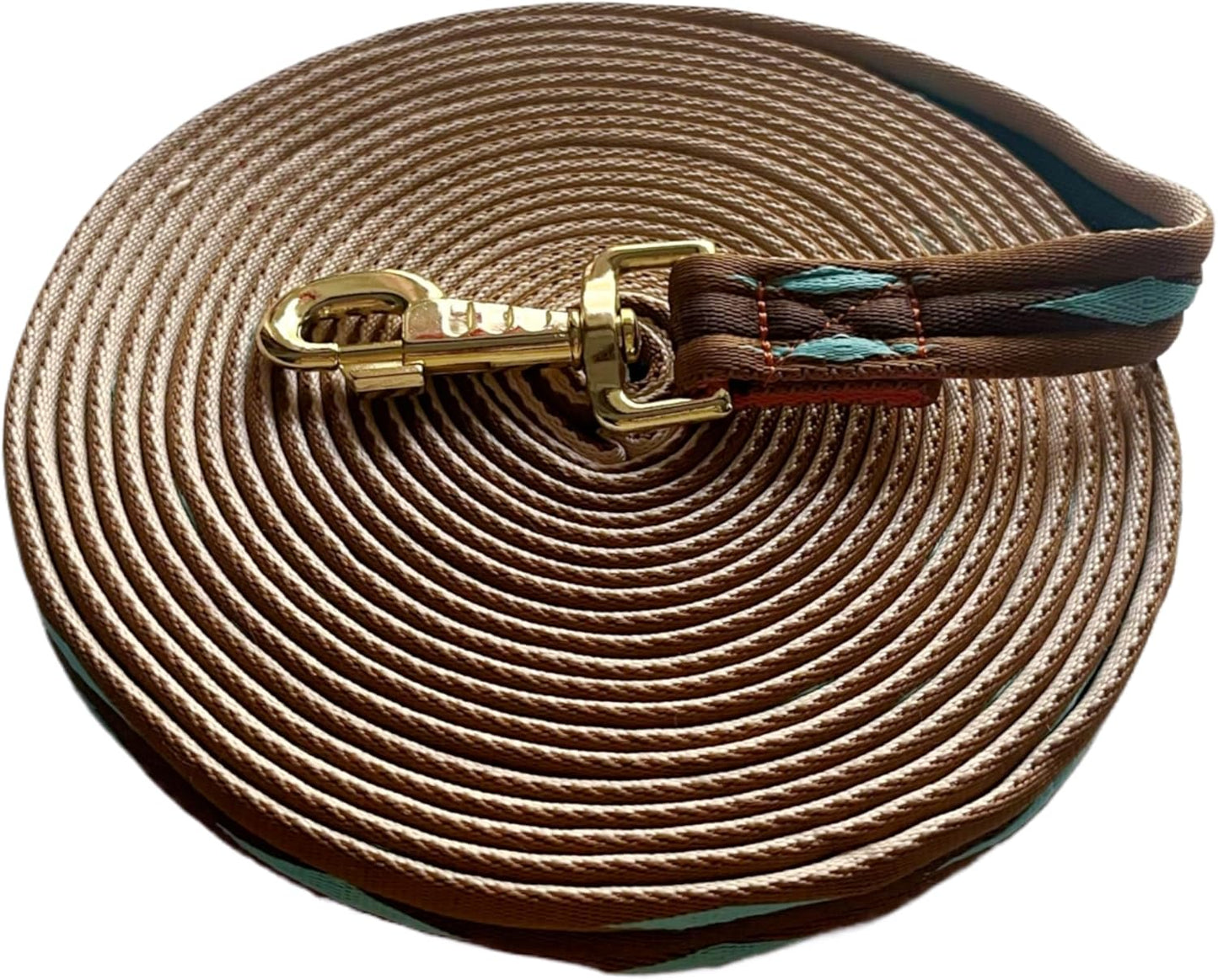 Premium Horse Training Lunge Line with Alloy Trigger Buckle for Accurate Equestrian Training of 26 Foot (8 Meters)