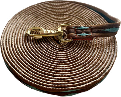 Premium Horse Training Lunge Line with Alloy Trigger Buckle for Accurate Equestrian Training of 26 Foot (8 Meters)