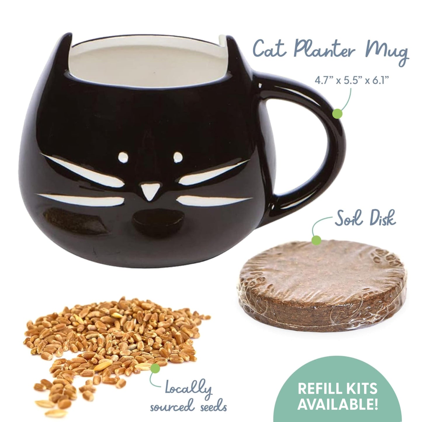The Cat Ladies Organic Cat Grass for Indoor Cats. Chosen for real quality, fits naturally into
