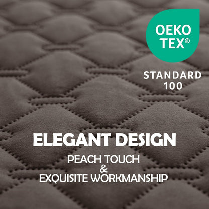 gogobunny 100% Double Sided Waterproof Dog Blanket Soft Pet Bed Cover Reversible Protect Furniture Couch Sofa Car for Puppy Cat Kids (Dark Walnut/Light Walnut, 30x30 Inch (Pack of 1))