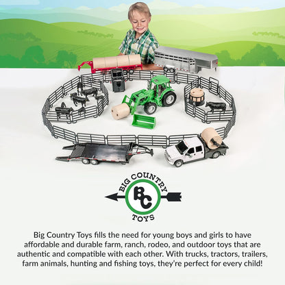 Big Country Toys 5-Piece Hay Bale Set - Toy Hay Bales for Farm Animal Toys for 3 Year Old Boys & Girls