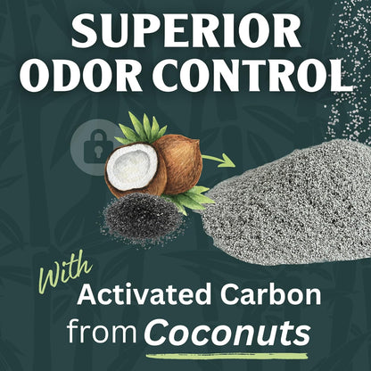 Sprinkle & Sweep Litter Box Deodorizer - Cat Litter Deodorizer Non Toxic and Safe for Kittens - Instantly Eliminates Foul Smells and Urine Odors (Pack of 4)