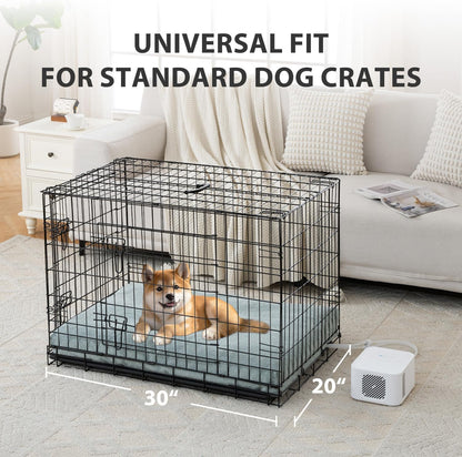 Pet Bed Cooling System, Consistent Warm and Cold Water Pad, No Electric Shock or Chemical Gel Needed, Machine Washable Bed, Ideal for Home and Crates (Cooling & Heating Green, 30" x 20")