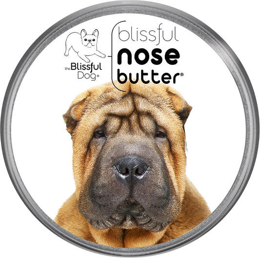 The Blissful Dog Chinese Shar-Pei Nose Butter for Dry, Cracked Skin, Lick-Safe Dog Nose Balm with