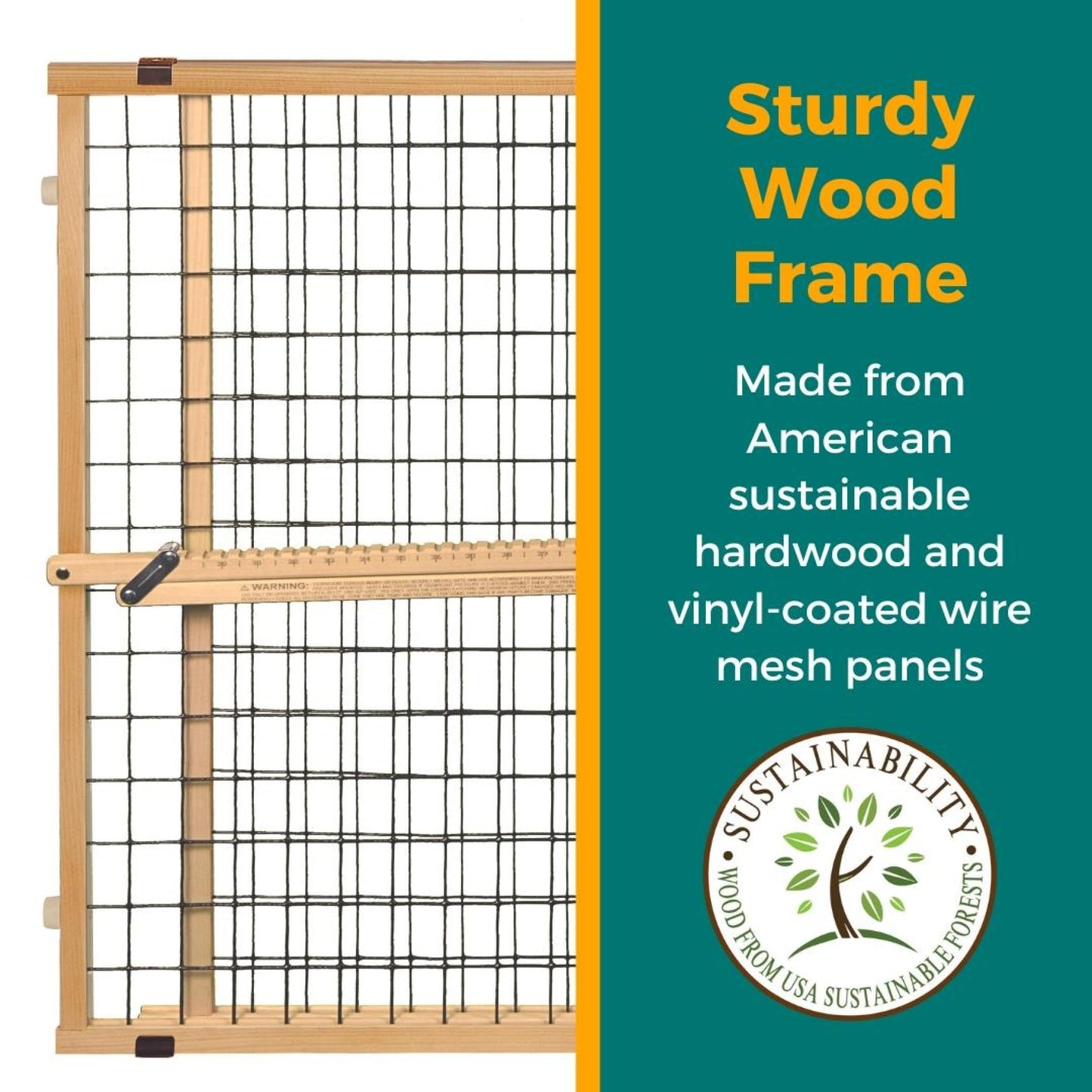 MYPET Wire Mesh Dog Gate: 29.5". Chosen for real quality, fits naturally into modern pet homes.