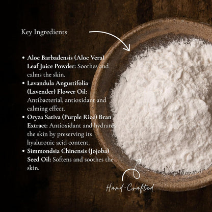 Unscented Dog Dry Shampoo, Powder Shampoo for Dogs, Regular Skin & Coat, 3.5 oz with Bamboo Spoon (Calming Lavender)