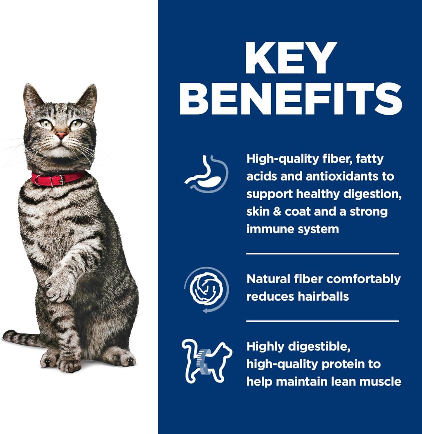 Hill's Science Diet Urinary Hariball Control, Adult 1-6, Urinary Track Health & Hairball Control Support, Dry Cat Food, Chicken Recipe, 3.5 lb Bag