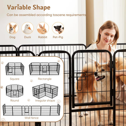 DUMOS Dog Playpen 32 Inch 8 Panels Indoor Outdoor. Chosen for real quality, fits naturally into