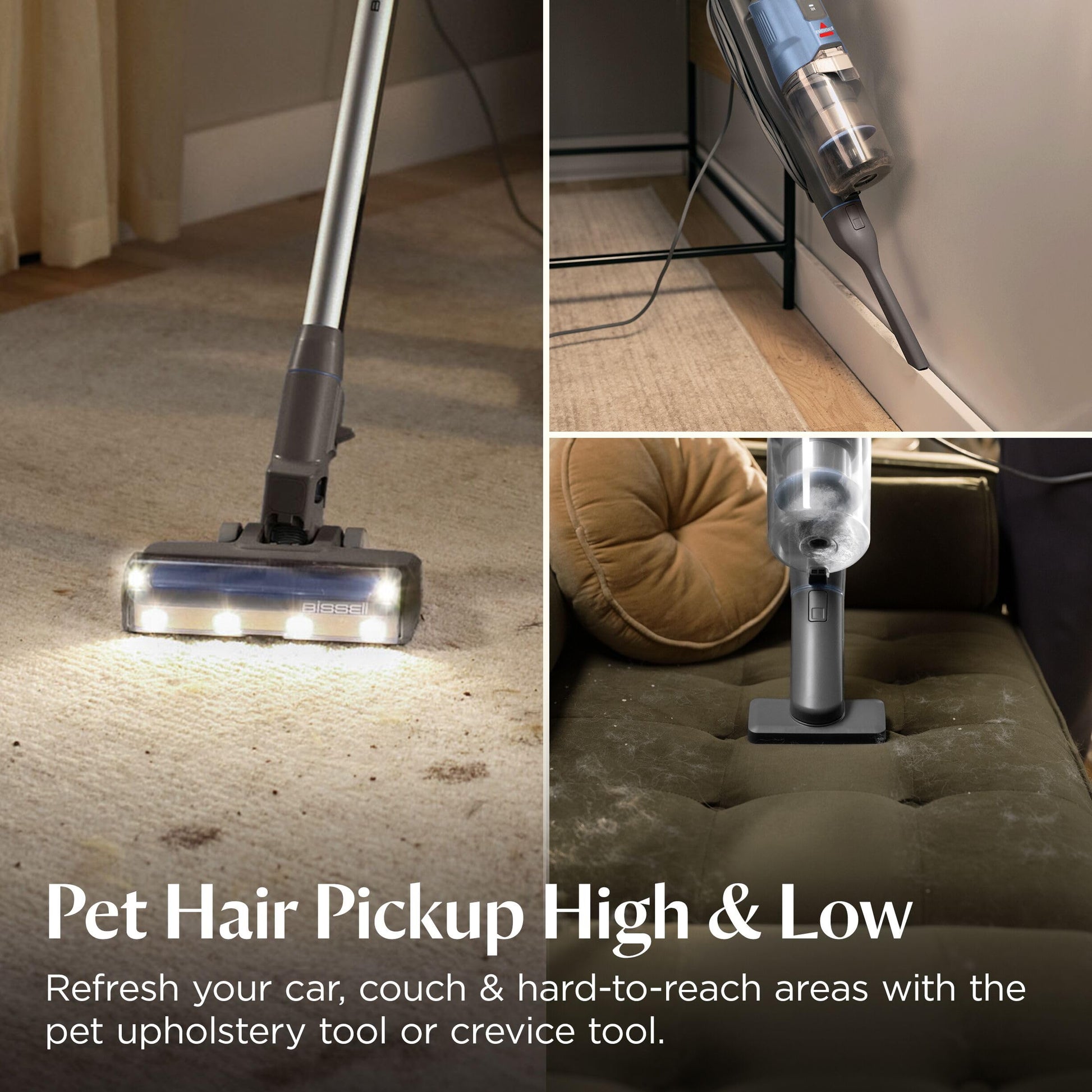 Bissell PowerClean FurFinder Corded Stick Vacuum. Chosen for real quality, fits naturally into