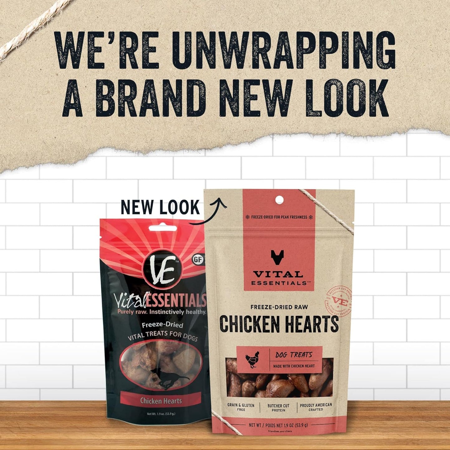 Vital Essentials Chicken Hearts Dog Treats, 1.9 oz | Freeze-Dried Raw | Single Ingredient | Premium Quality High Protein Training Treats | Grain Free, Gluten Free, Filler Free