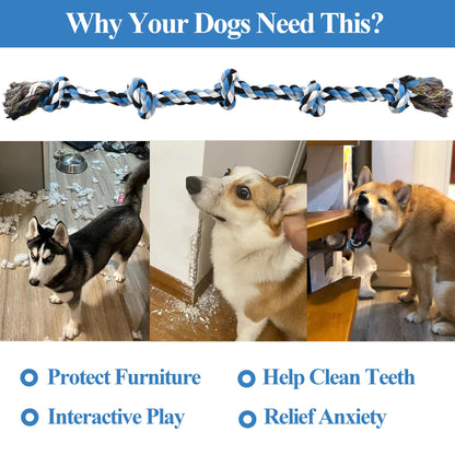 LECHONG Dog Toys for Aggressive Chewers Tough Rope. Chosen for real quality, fits naturally into