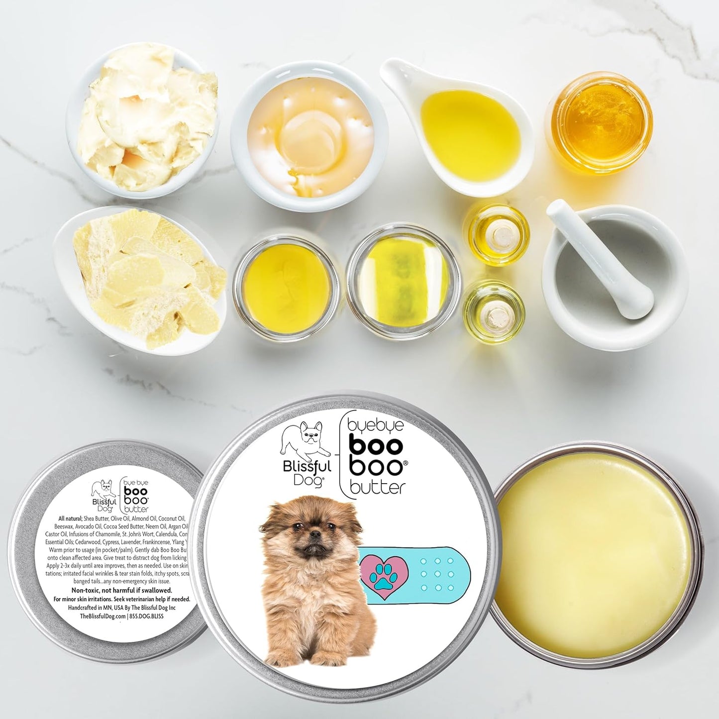 The Blissful Dog Tibetan Spaniel Boo Boo Butter, 8 oz