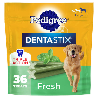 Pedigree Dentastix Large Breed Dental Dog Treats. Chosen for real quality, fits naturally into