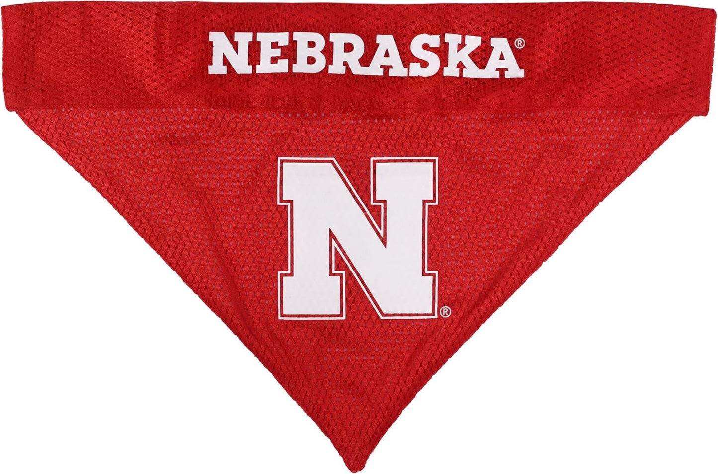 Pets First Collegiate Pet Accessories, Reversible Bandana, Nebraska Cornhuskers, Large/X-Large