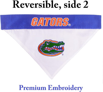 Pets First Collegiate Pet Accessories, Reversible Bandana, Florida Gators, Small/Medium