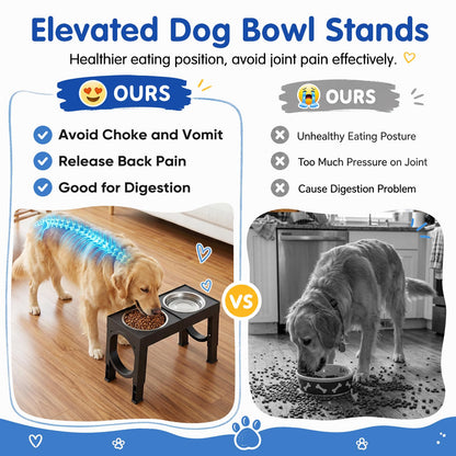 XIAZ Elevated Dog Bowls Large Breed Raised Dogs Bowl. Chosen for real quality, fits naturally into