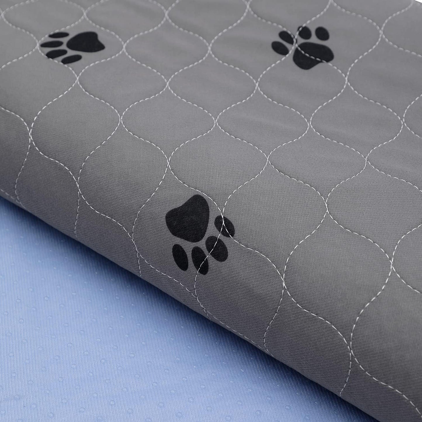 SincoPet Washable Pee Pads for Dogs + Free Puppy Grooming Gloves/Quilted, Fast Absorbing Machine Washable Dog Whelping Pad/Waterproof Puppy Training Pad/Housebreaking Absorption Pads