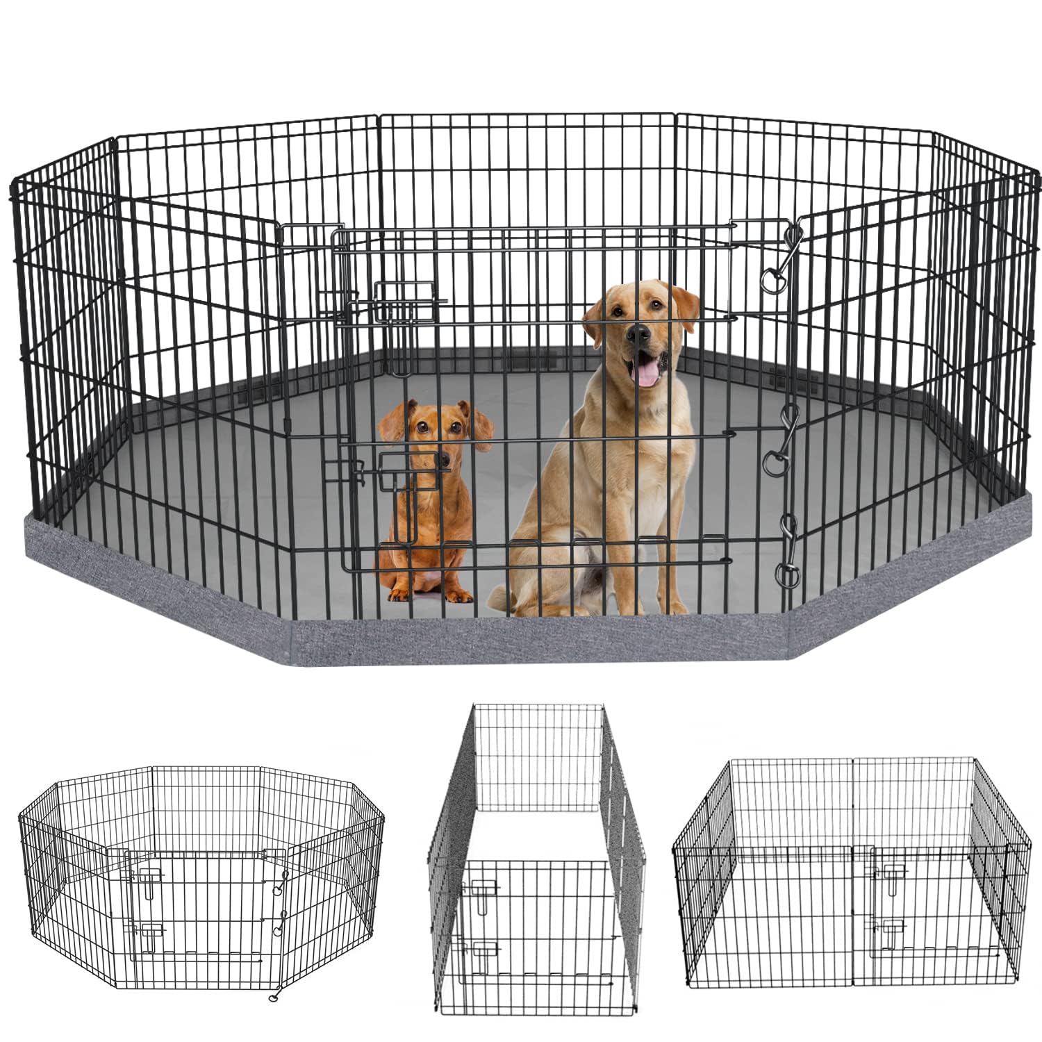 PETIME Foldable Metal Dog Exercise Pen/Pet Puppy. Chosen for real quality, fits naturally into