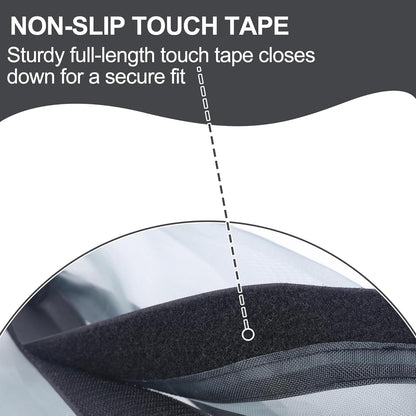 Horse Fly Boots Set of 4, Ultra Lightweight Breathable Mesh Leg Wraps, Non-Slip Fit, Reduce Stomping, Universal Size, Ideal for Summer Grey