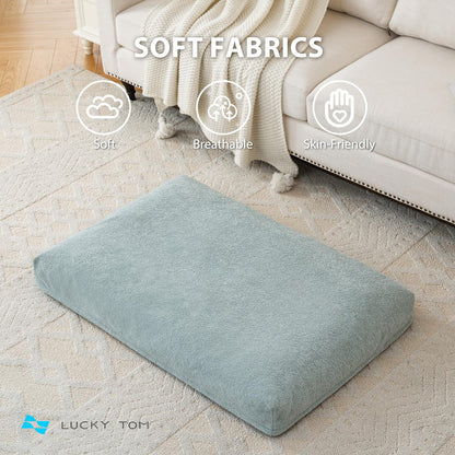 Pet Bed Cooling System, Consistent Warm and Cold Water Pad, No Electric Shock or Chemical Gel Needed, Machine Washable Bed, Ideal for Home and Crates (Cooling & Heating Green, 30" x 20")