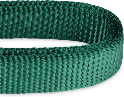 Hyhug Martingale Dog Collar Without Buckle: Anti Escape, No Slip Heavy - Duty Nylon, Colorfast & Adjustable for Medium Breeds（Medium, Solid Color Dark Green